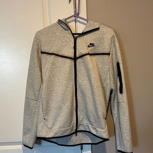 Nike Tech Heather Gray Full-Zip Hoodie